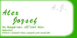 alex jozsef business card